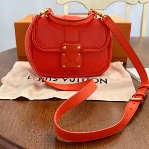 Louis Vuitton Hide and Seek EPI Orange Crossbody Bag